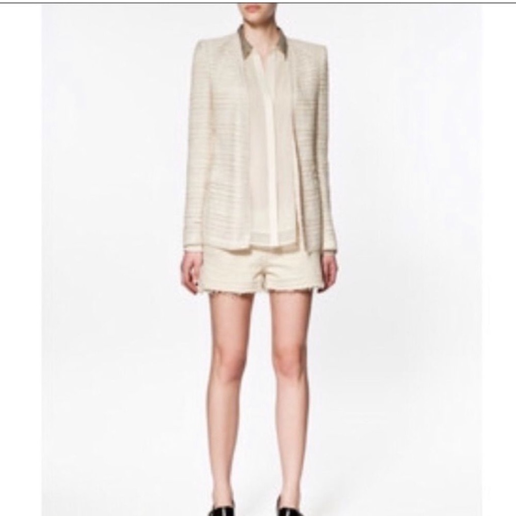 Zara Tweed Blazer Nwt